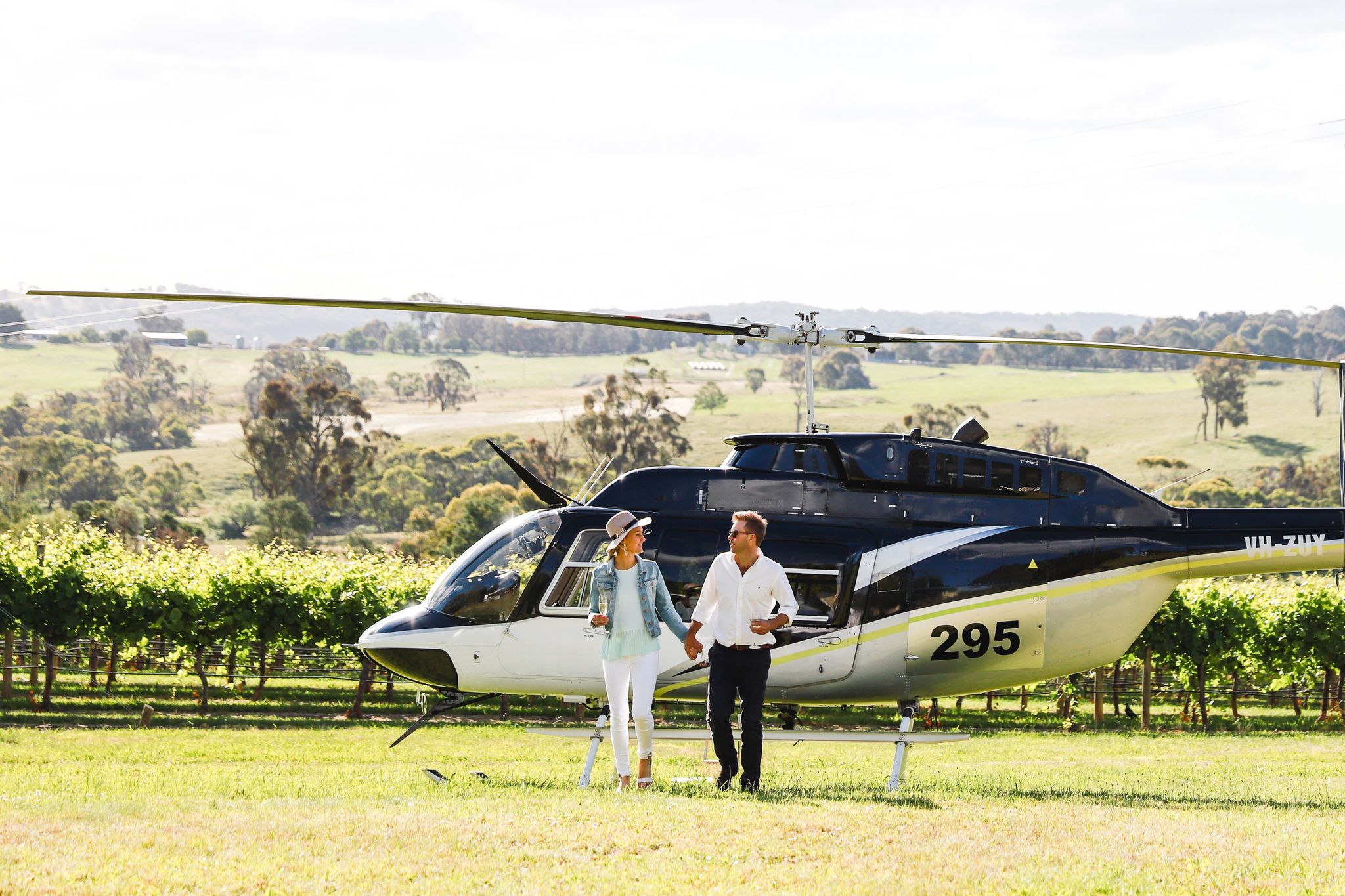 Truenorth Helicopter Tours Courabyra Wines